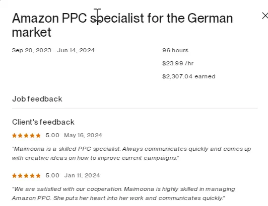 Sarah K. testimonial